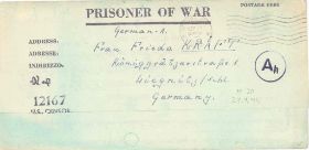 Kriegsgefangenenbrief aus Como/Mississippi, 27.9.44 Durchlauf ABP Berlin